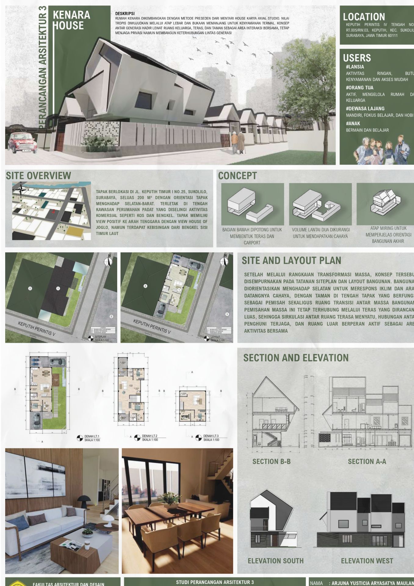 Kenara House, When Multigeneration House meets Tropical Design